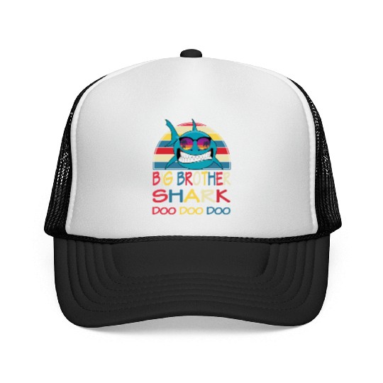 Big Brother Shark Trucker Caps Doo Doo Doo Family