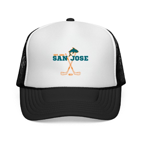 San Jose Est 1991 Sports Team Novelty Athletic Trucker Caps