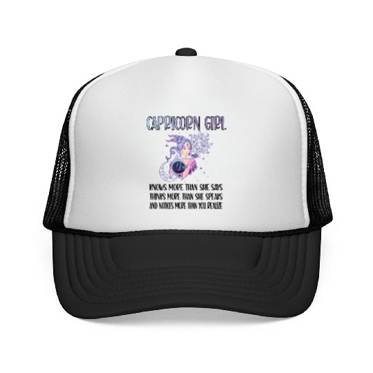 Capricorn Zodiac Sign Capricorn Horoscope Trucker Caps