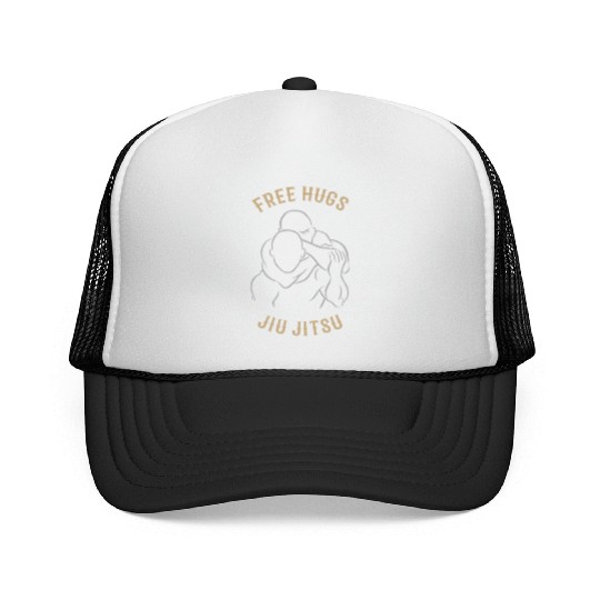 Jiu Jitsu Free Hugs Jujitsu Bjj Mma Trucker Caps