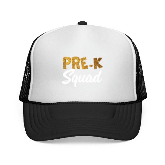 Team Pre K Teacher Back To School s Top Trucker Caps