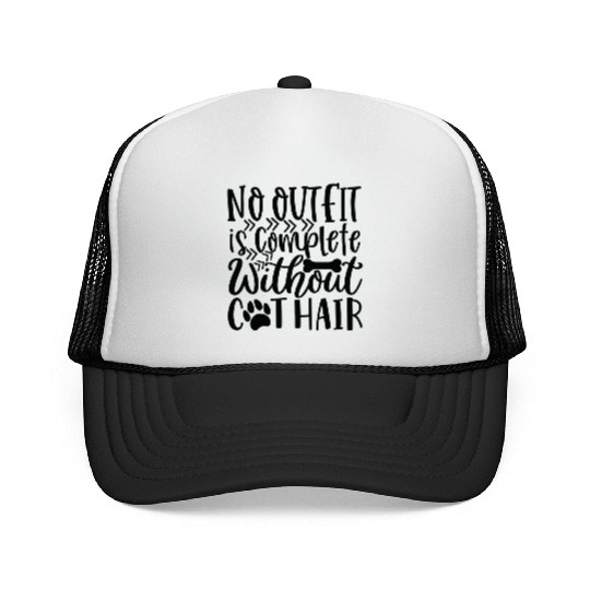 No Outfit Is Complete Without Dog Hair Dog Lover Trucker Caps