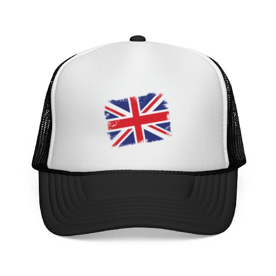 Union Jack Vintage UK Flag Great Britain UK Trucker Caps