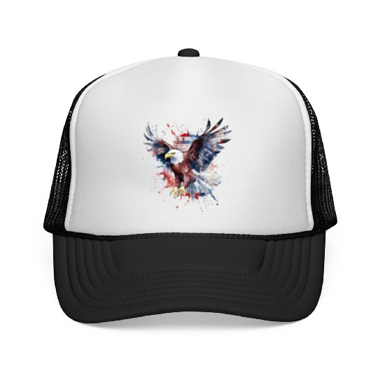 Eagle 4Th July Independent Day Trucker Caps
