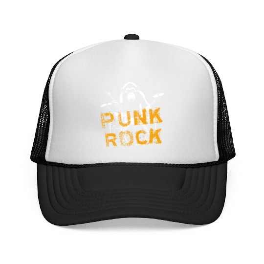 MONKEY PUNK ROCK Trucker Caps