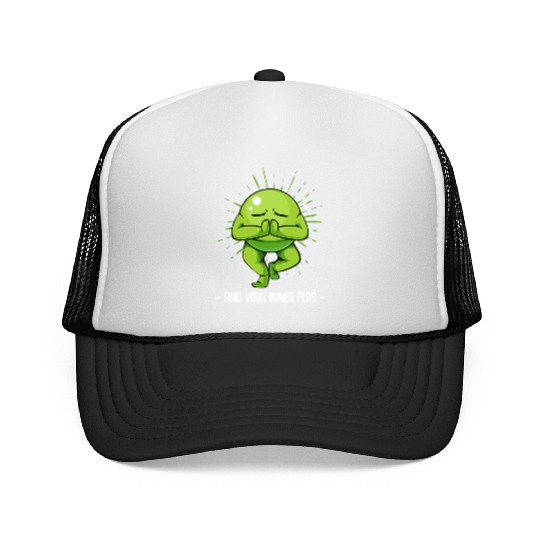 Peas Find Your Inner Peas Funny Vegetable Pun Trucker Caps