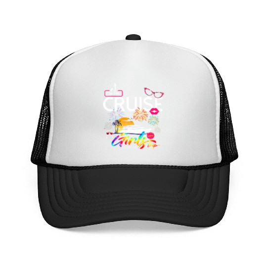 Funny Cruise Girls Trip 2023 Cruising Boat Trucker Caps