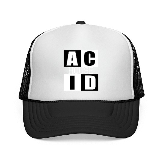 ACID HOUSE music logo Trucker Caps