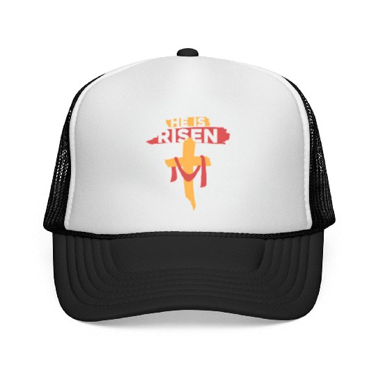 He Is Risen Christian Easter Trucker Caps