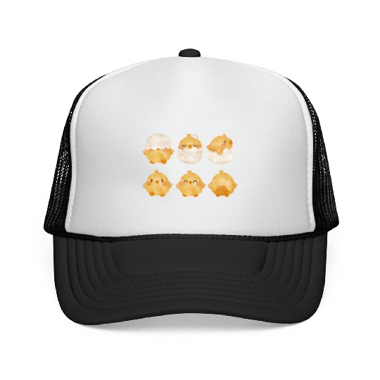 Baby Chic Ching From Eggs Little Chickens Trucker Caps