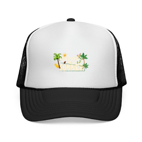 adios school hola summer Trucker Caps