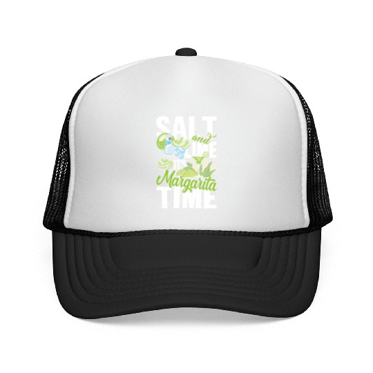 Salt And Lime It'S Margarita Time Pub Crawl Pytime Trucker Caps