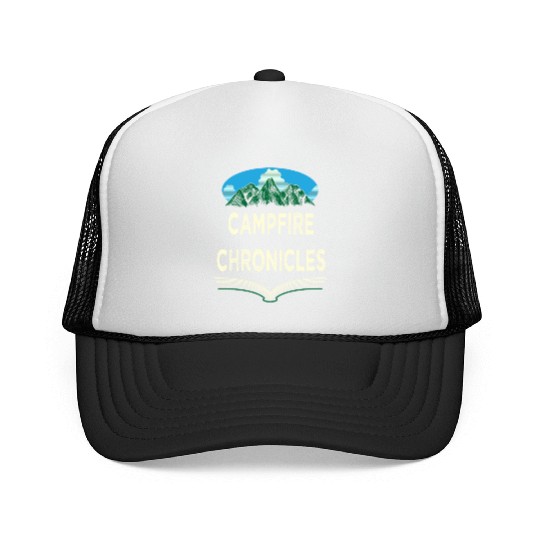 Campfire Chronicles Wildlife Camping Outdoor Campe Trucker Caps