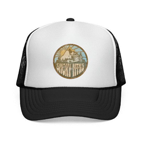 Great Smoky Moains Nature Moains Hiking Trucker Caps