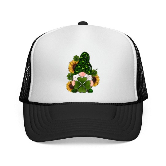 Leopard Love Gnomes Shamrock Irish Lucky St Trucker Caps