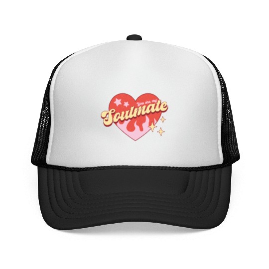 Soulmate heart valentine sublimation trending Trucker Caps