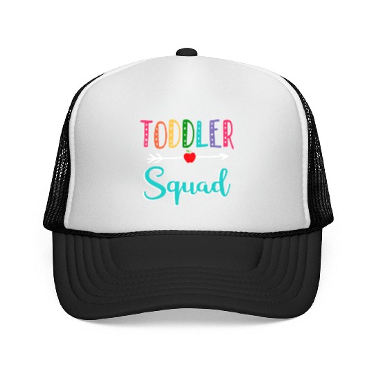 Toddler Squad Teacher Back To School Trucker Caps
