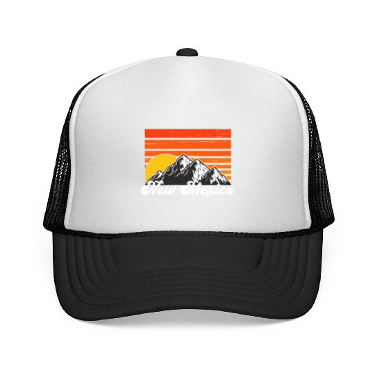 New Mexico Mountains Hiking Love New Mexico Trucker Caps