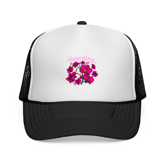 Orchids Plant Lover Women Flowers Gift Florist Trucker Caps