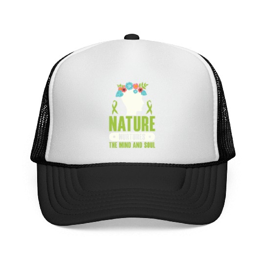 Mental Health Nature Environment Health Awareness Trucker Caps