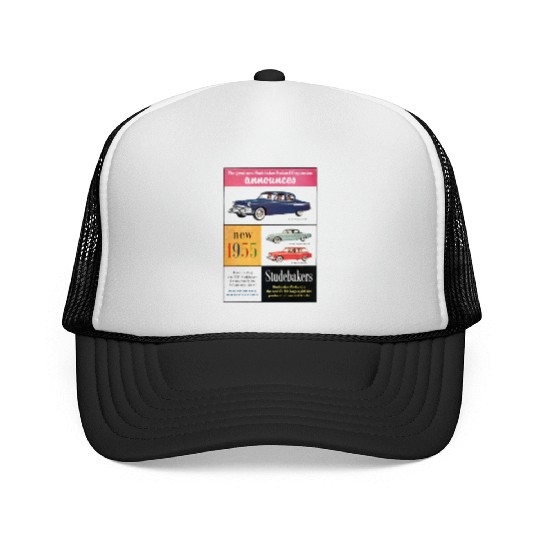 STUDEBAKER PACKARD 1950s AD PRESIDENT COMMANDER Trucker Caps
