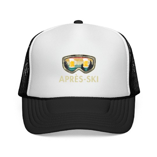 Après Ski Beer Skiing Snowboard Skier Mountains Trucker Caps