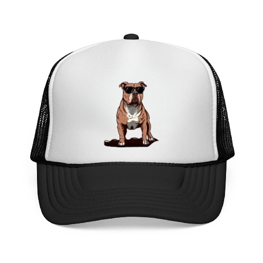 Pitbull The Cutie Trucker Caps
