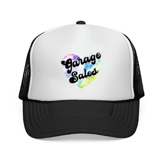 Garage Sales pastel cloud heart Trucker Caps