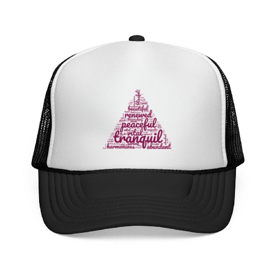 Positive Triangular Wordplay Trucker Caps