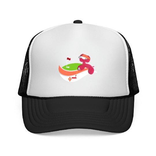 Summer Golf Balloon Dog Trucker Caps