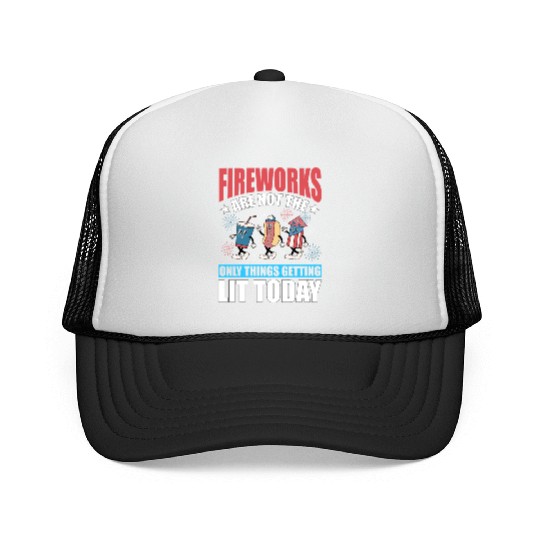 Fireworks are not the only things getting lit Trucker Caps