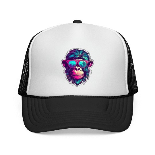 Miami Sunglass Monkey - Embrace the Sun Trucker Caps