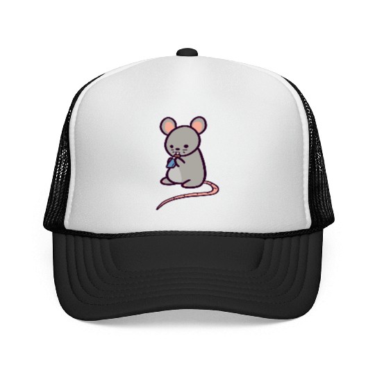 Cute Rat Candy Bar Trucker Caps