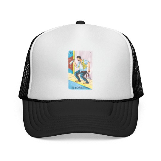Loteria El Borracho Colorful Tarot Card Trucker Caps