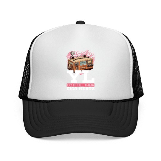 Ham Radio Operator Morse Code Radioactivity Trucker Caps
