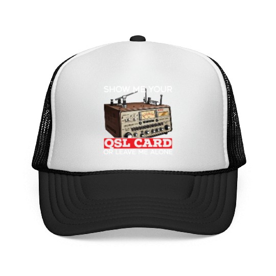 Ham Radio Operator Morse Code Radioactivity Trucker Caps