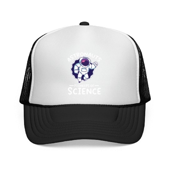 Astronauts pioneers of science spaceman space Trucker Caps