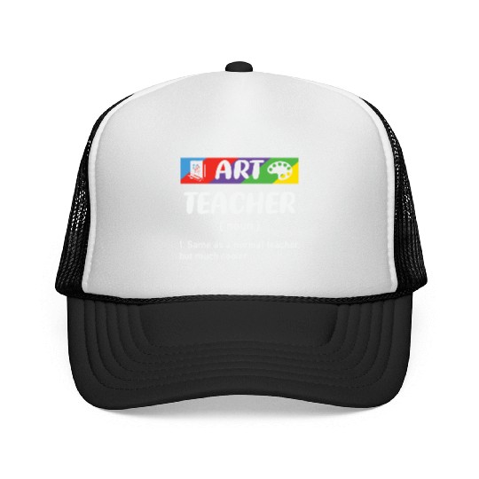 Art Teacher 70s Trucker Caps
