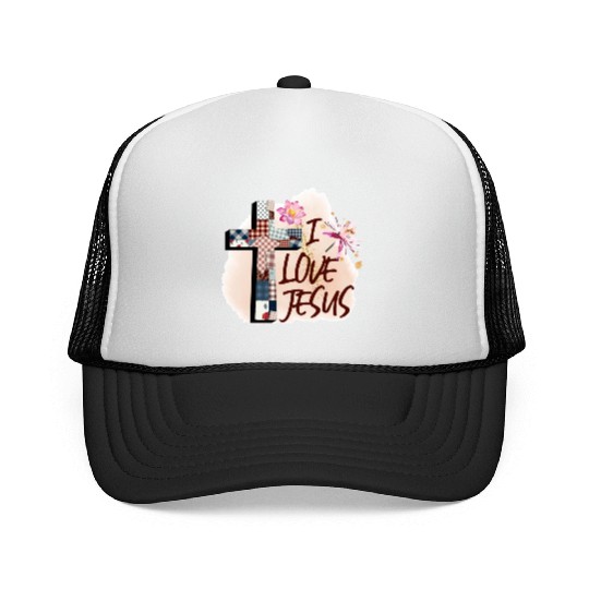 I Love Jesus Trucker Caps