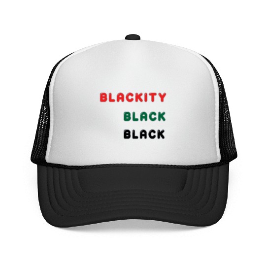 Blackity Black Black Trucker Caps