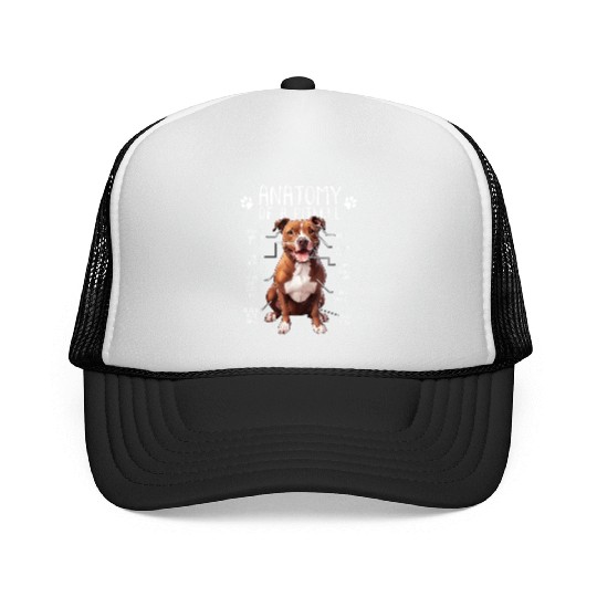 Anatomy Pitbull Dog Cute Pittie Lover PitBul Trucker Caps