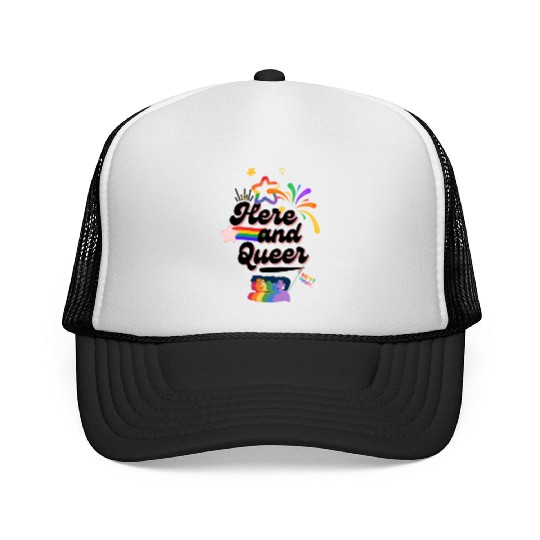 Here and Queer: Bold Pride Month Trucker Caps for LGBTQ+