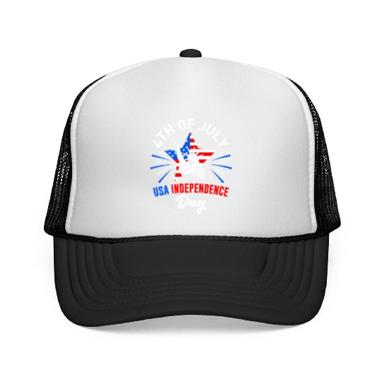 4th of July USA Independence Day America Party Trucker Caps