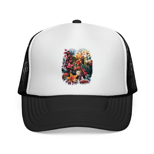 Orchids Flowers Garden Blossom Orchid Lover Trucker Caps