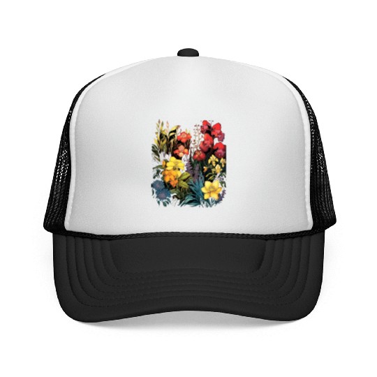 Orchids Flowers Garden Blossom Orchid Lover Trucker Caps