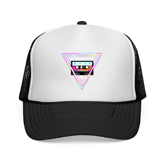 Totally Triangular 80s Cassette Tape Trucker Caps