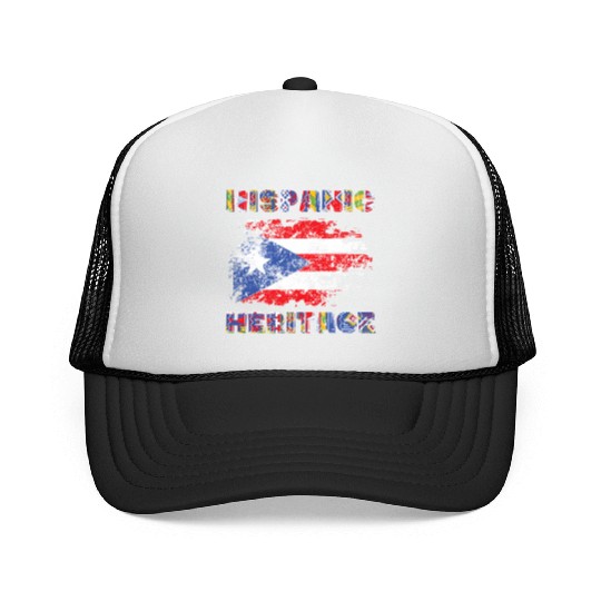Puerto Rico Hispanic Heritage Month Trucker Caps