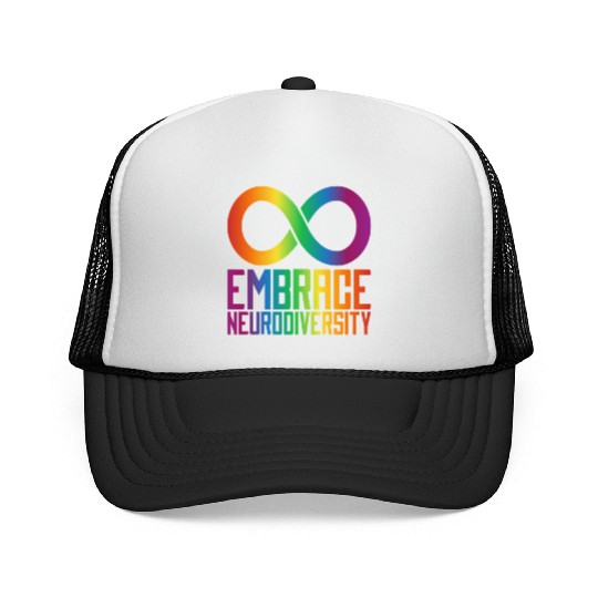 Autism Infinity Symbol Embrace Neurodiversity Trucker Caps
