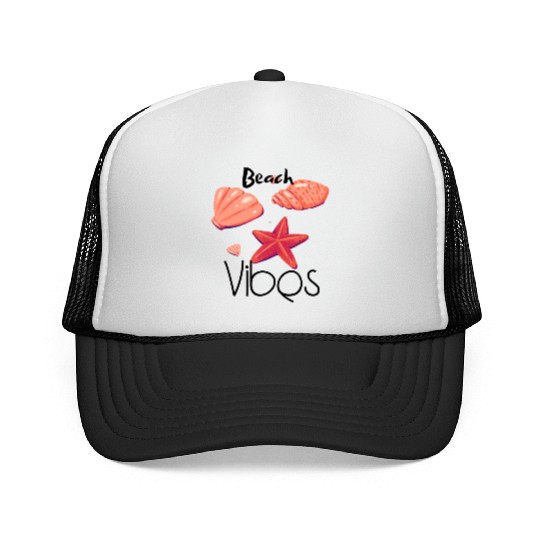 "Beach Vibes Trucker Caps: Embrace the Sun and Sand!"