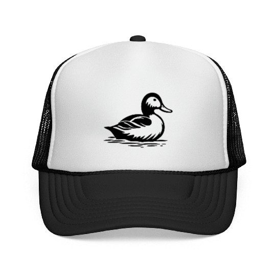 Duck Bird Nature Pond Trucker Caps